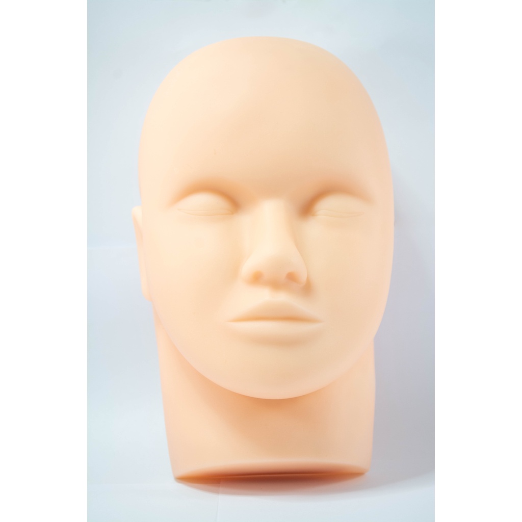 Cabeça de treino para alongamento de cílios e maquiagem silicone em Oferta na Shopee