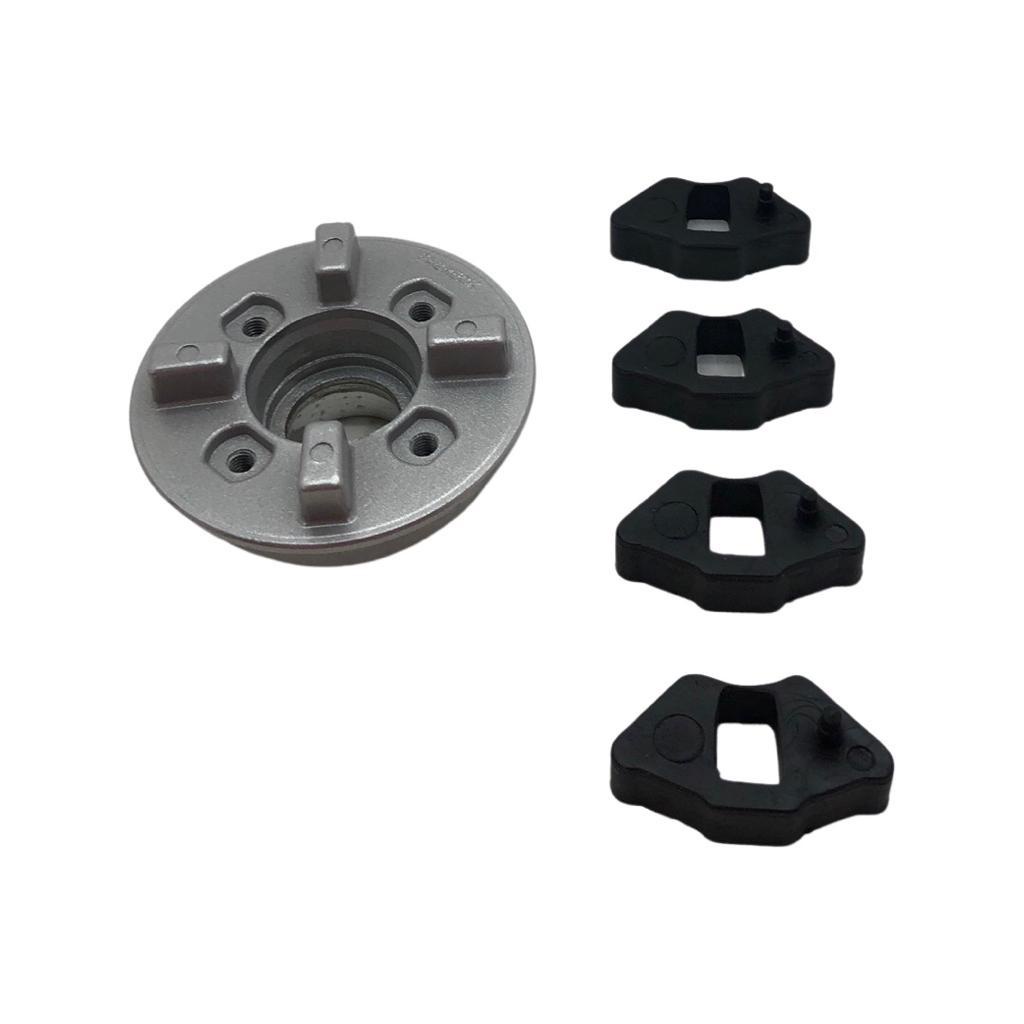FLANGE CUBO COROA TRASEIRO SHINERAY XY50/JET 50/TRAXX 50 + KIT COXIM COROA em Oferta na Shopee