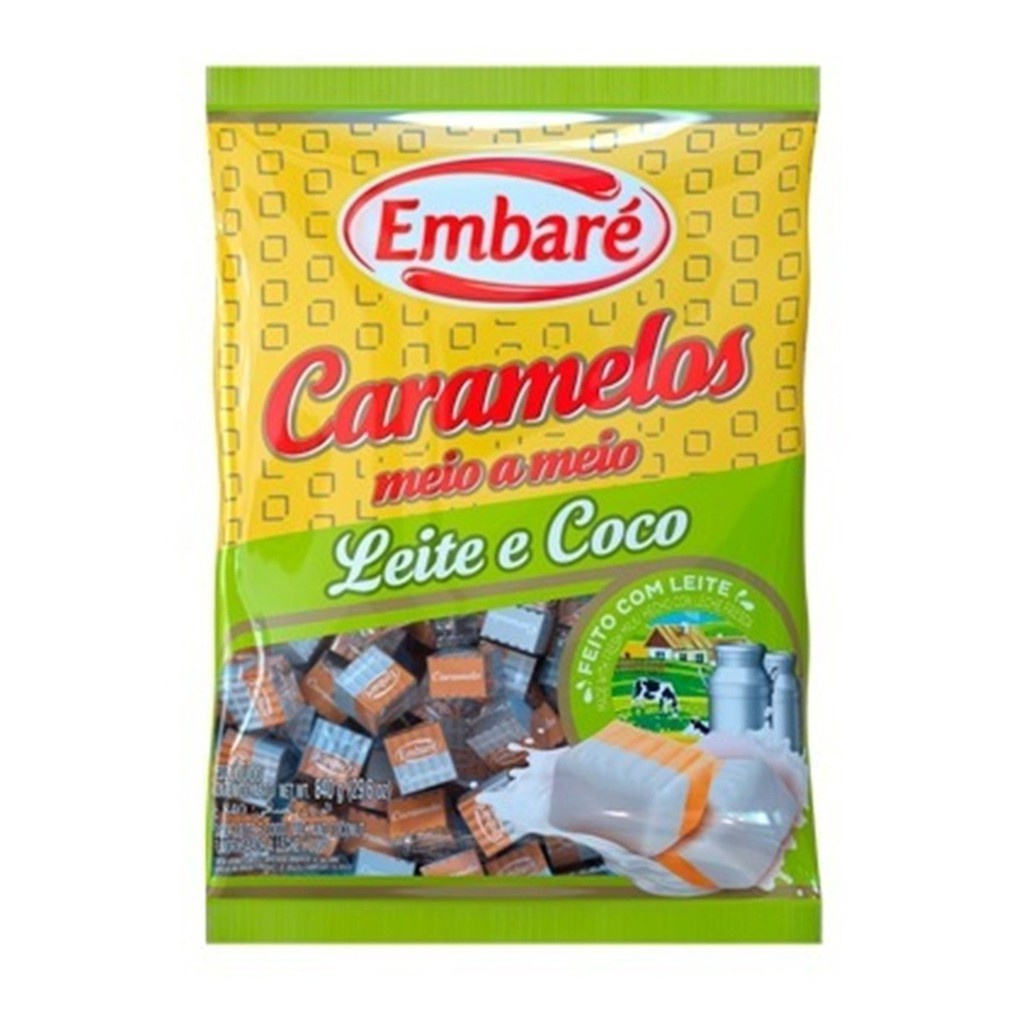Bala Caramelos Leite E Coco 660gr - Embaré