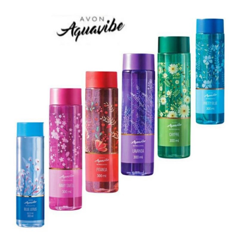 Avon Colônia Aquavibe Refrescante 300ml a Escolha | Shopee Brasil