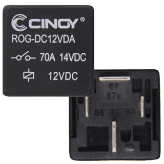 Rele Auxiliar Reversor 4 Pinos 12 Volts 70 Amperes 2 Dentão / 12v 70A - 1 Unidade Cinoy em Oferta na Shopee