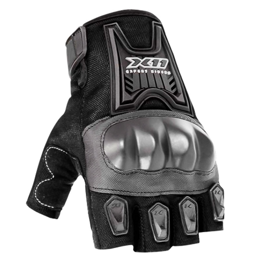 Luva X11 Blackout Meio Dedo Com Proteção em Oferta na Shopee