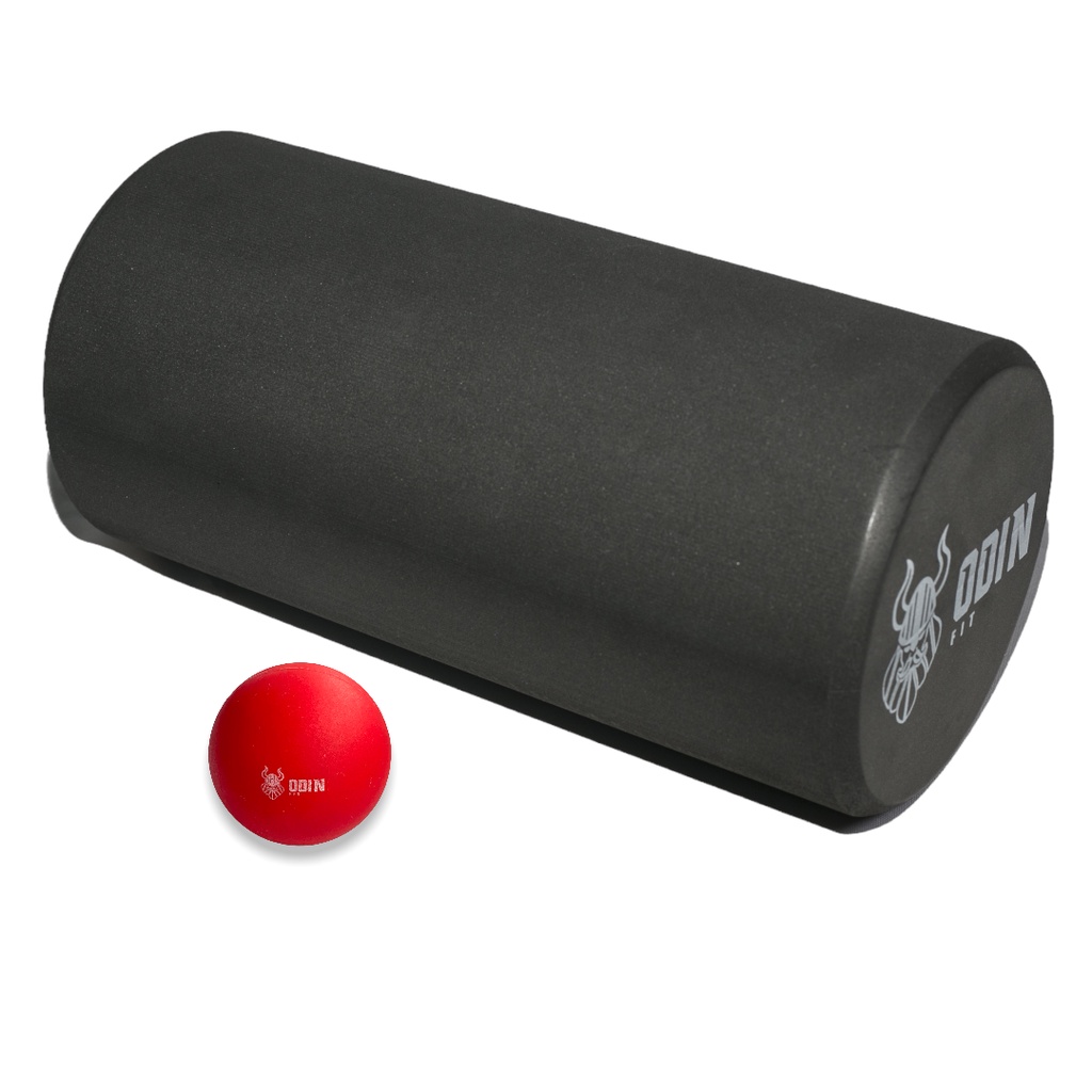Rolo de Massagem Foam Roller EVA Bola Lacrosse Ball Odin Fit em Oferta na Shopee