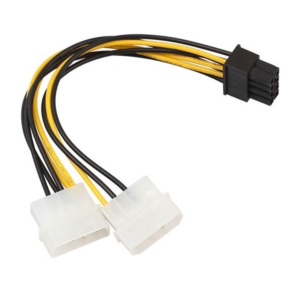 Cabo 8 Pinos (6+2) X 2 Sata Molex 18CM DEX CM-12 VGA Pci-E