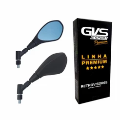 Retrovisor Gvs Bmw F800 Giro 360 Yamaha Lente Convexa Azul