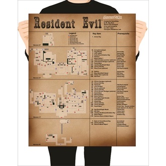 Poster A3 Mapa Resident Evil - 01 | Shopee Brasil