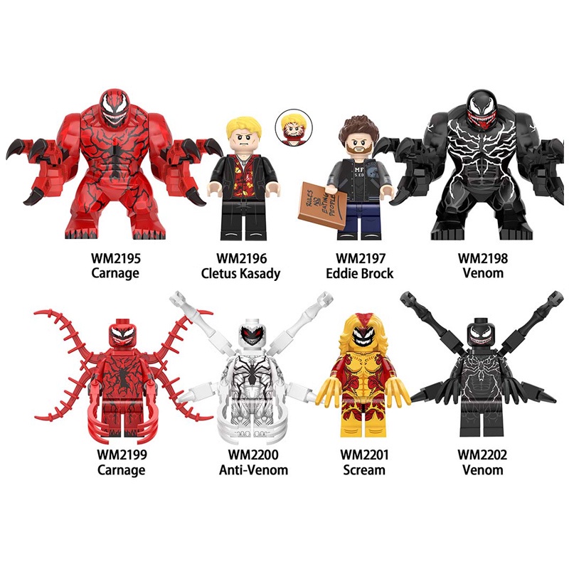 Marvel Venom 2 Carnage Super Heroes Blocos De Construção Brinquedos Para Crianças