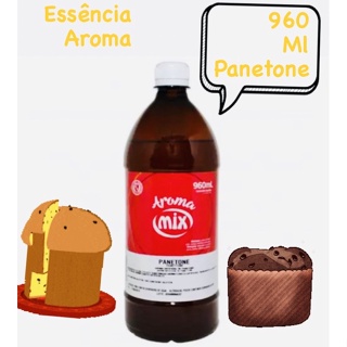 1-4 Essência aroma panetone mix 960 ml Grande em Oferta na Shopee