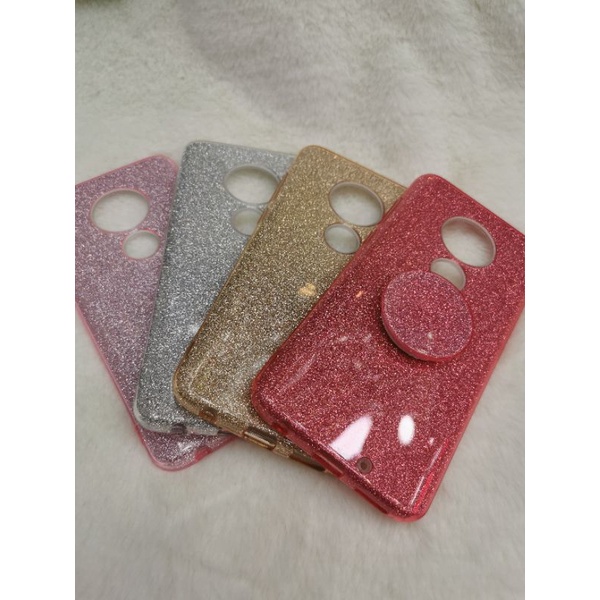 capinhas glitter com pop socket para motorola G7/G7 plus