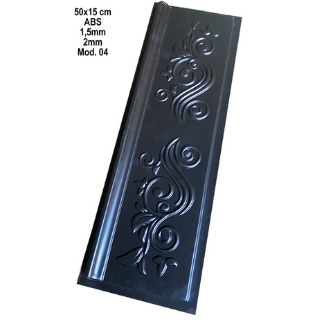 Forma 3d Molduras Sanca Roda Teto 50x15cm Abs 1,5mm Molde Gesso 3d MD04