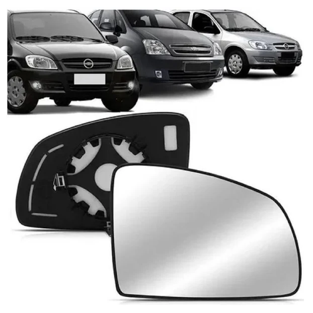 Lente Retrovisor Celta Prisma Meriva 12 13 14 15 16 Com Base