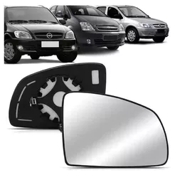 Lente Retrovisor Celta Prisma Meriva 12 13 14 15 16 Com Base