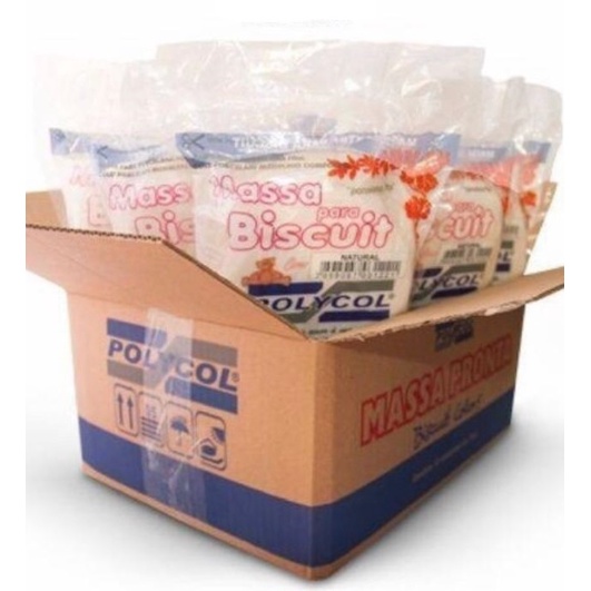 Massa de Biscuit Natural Polycol 12kg em Oferta na Shopee