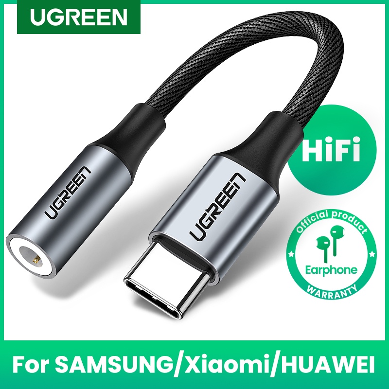 Ugreen Cabo De Fone De Ouvido Tipo C Para Jack Usb C Para Adaptador De