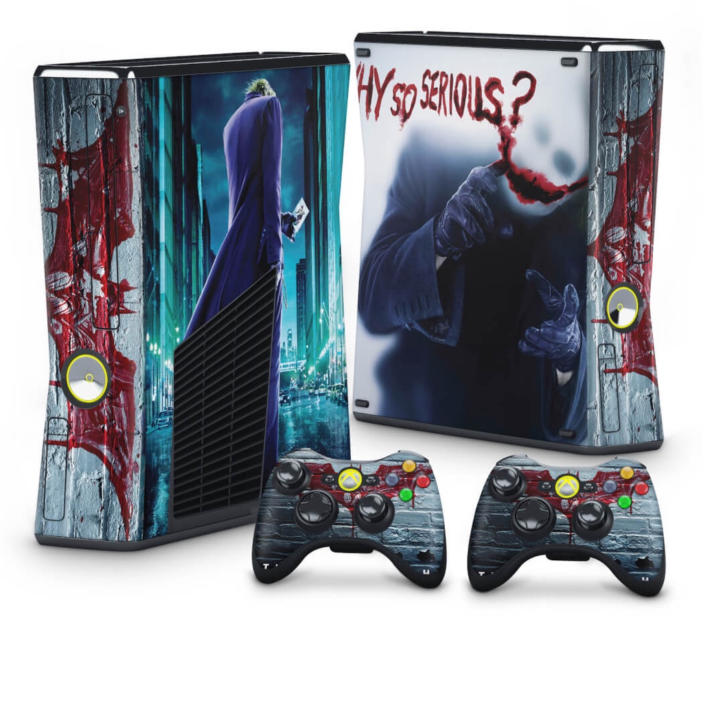 Skin Xbox 360 Slim Adesivo - Coringa Joker #A