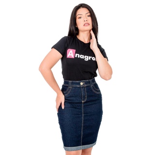 Saia Jeans Basica Anagrom Barra Virada Evangelica Ref.S04