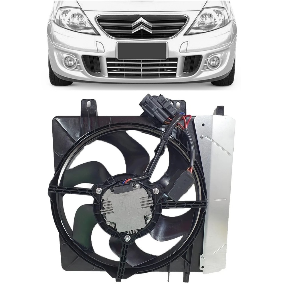 Ventoinha Citroen C3 1.4 16v Com Módulo e defletor 2004 2005 2006 2007 2008