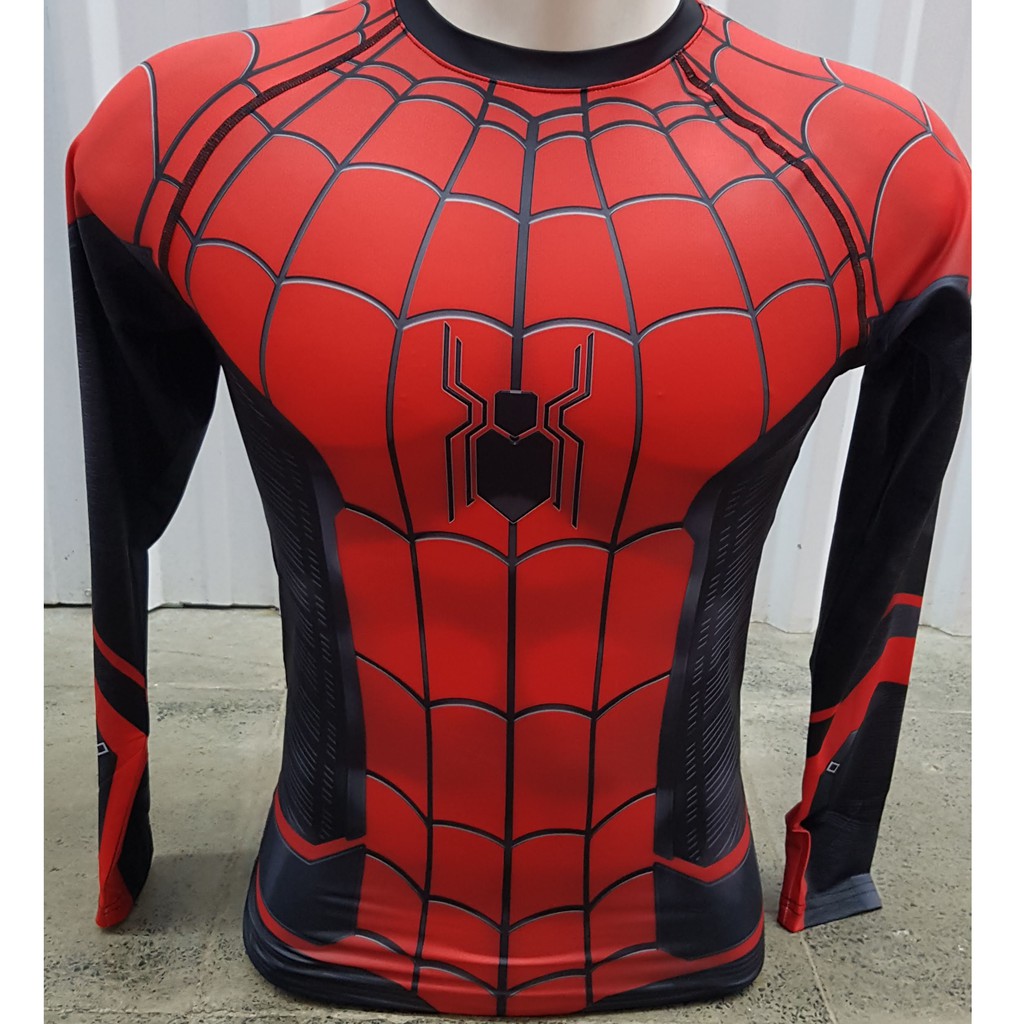 Camisa Compressão Marvel Homem-Aranha Longe de Casa Manga Longa Pronta ...