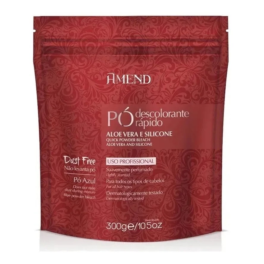 Pó Descolorante Amend Aloe Vera E Silicone Azul 300g