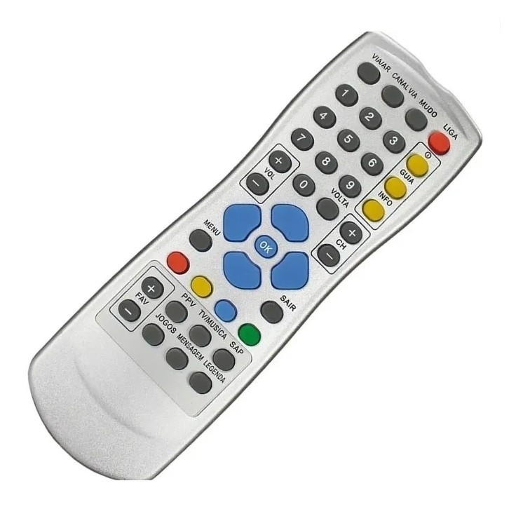 Controle Remoto Receptor Claro Tv Hd Via Embratel Sky-7915