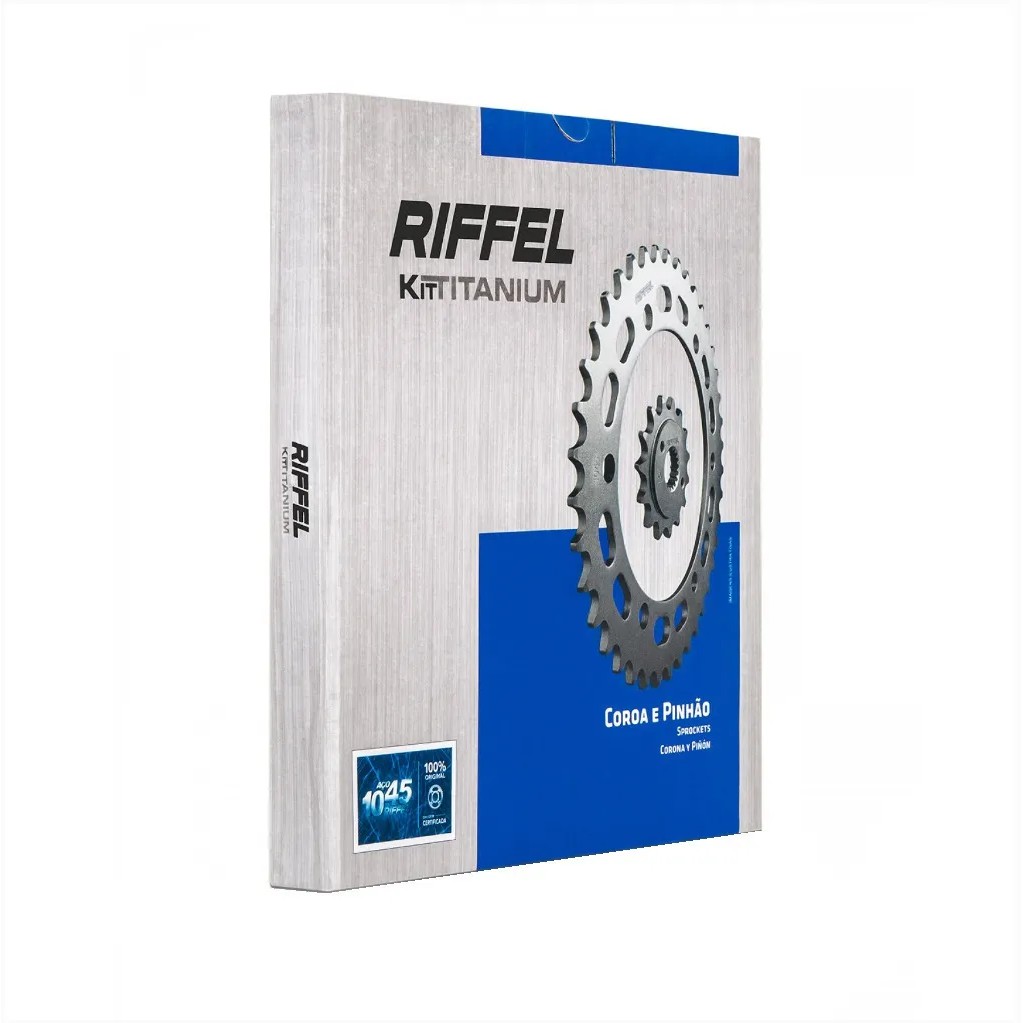 Kit Transmissão Relação Titanium Riffel Biz 125 2005 A 2017 em Oferta na Shopee