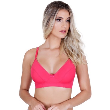 Sutiã Sem Bojo Básico Soutien Sutia Microfibra Base Reforçada sem aro Moda Feminino Conforto