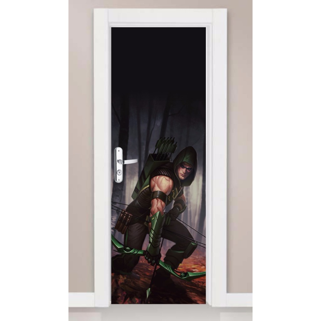 Adesivo Porta Parede Vingadores Arqueiro Comic Supers Herois