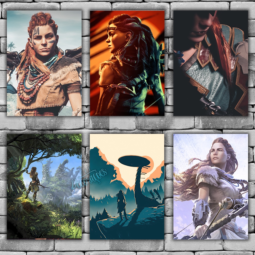 Placas Decorativas Quadros Horizon Zero Dawn 01 a 15 - Jogos