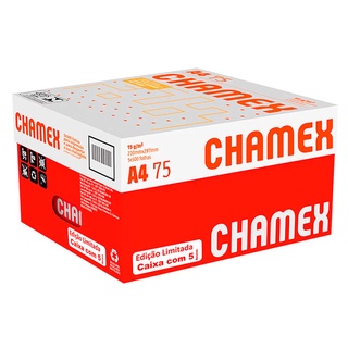 Papel sulfite A4 210x297 com 500 fls Super Chamex Shopee Brasil
