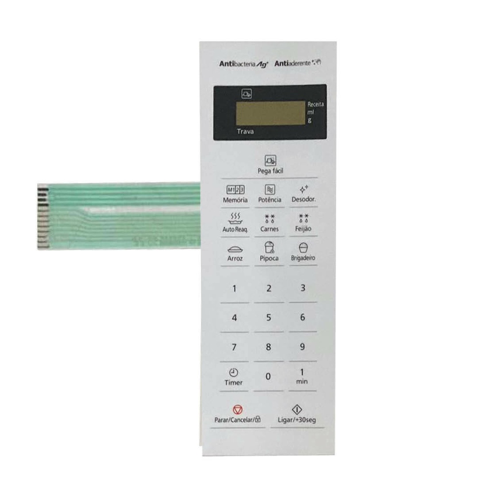 MEMBRANA COMPATIVEL MICROONDAS PANASONIC NNST25 LW BRANCA