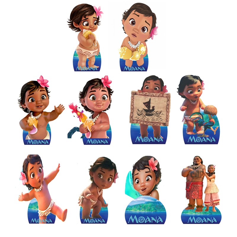 Moana Baby Kit Decoracao De Festa Infantil 10 Display De cm Shopee Brasil