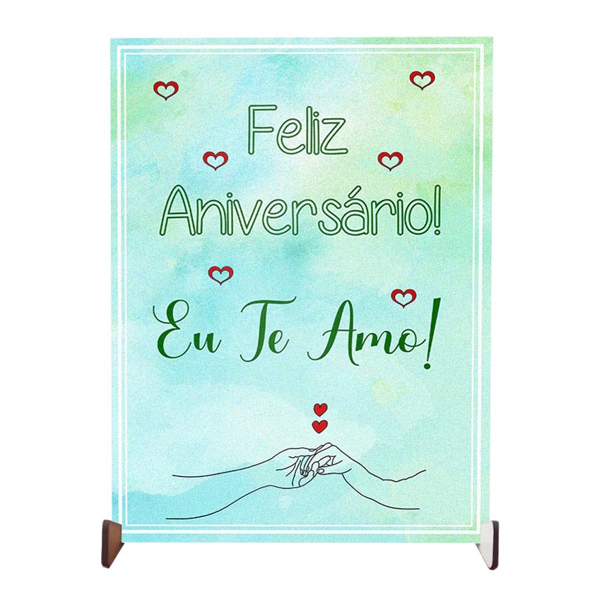 plaquinha decorativa para aniversário namorada noiva esposa