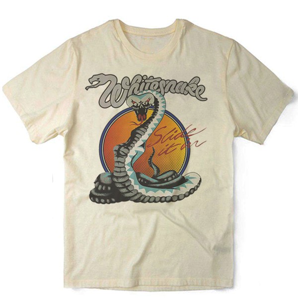 Camiseta Algodao Whitesnake Bandas Rock Banda Hardrock Punk Grunge Roll Classica Metal Nervous