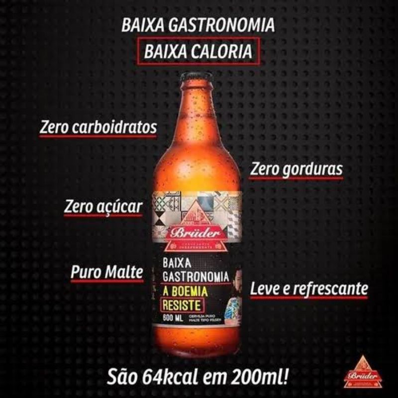 Cerveja Bruder Baixa Gastronomia Ml Fit Zero A Car Zero Carbo