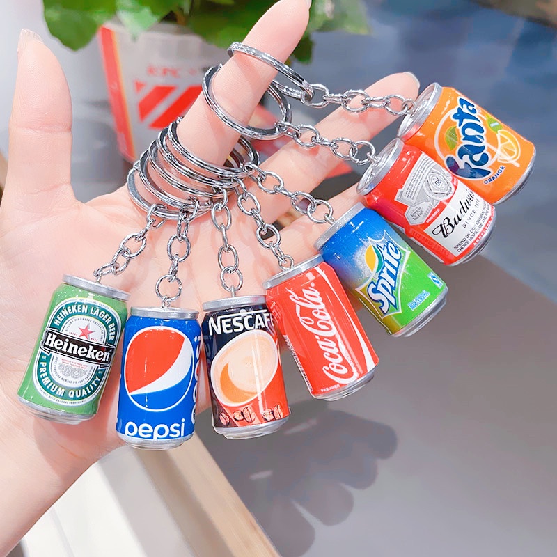 mini Cola Shirley/Pingente/Chaveiro Para Garrafa De Cerveja/Café De Simulação De Bebida