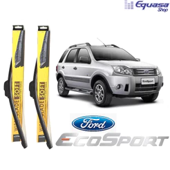 Kit Par 2 Palhetas para Limpador de Parabrisa Dianteiro Ford Ecosport 2003 A 2012