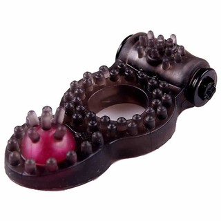 Anel Peniano com mini vibrador e Pérola Preta Estimuladora - Sex Shop em Oferta na Shopee