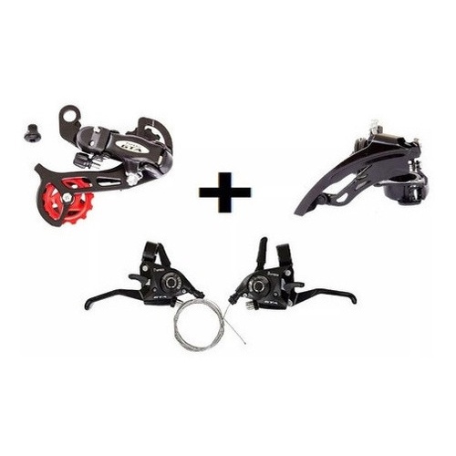 Kit Alavanca + Cambio Traseiro + Dianteiro Yamada Bike 21 7v - Sports & Outdoors