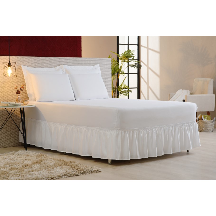 Saia P/ Cama Box King Size Com Elástico Volta Toda Oferta