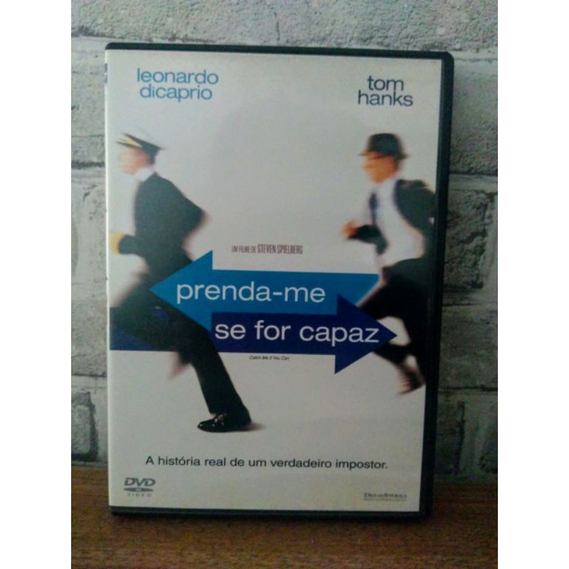 DVD Filme Original Prendame Se For Capaz Tom Hanks Leonardo Dicaprio Shopee Brasil