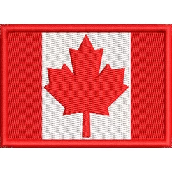 Patch Bordado Termocolante Bandeira do Canada