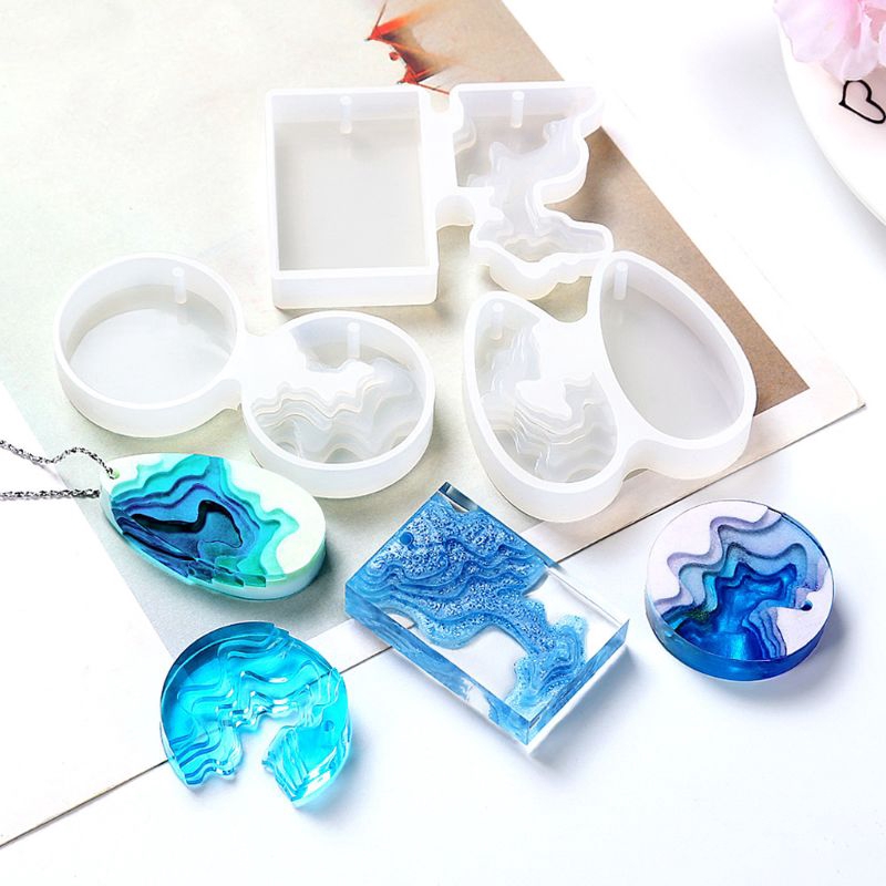 5x Silicone Mould Jewelry Making Resin Decorative Craft Mold Epoxy Resin Molds 