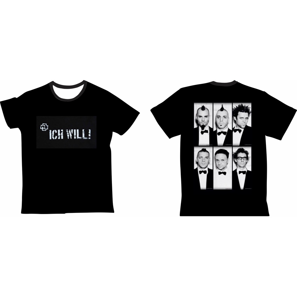 Camiseta Rammstein Ich Will! Tecido Dry Fit UV50