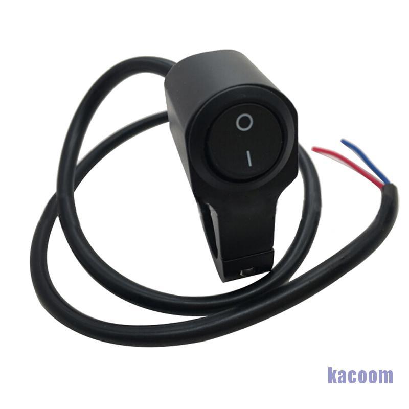 KA Interruptores À Prova D'água Para Motocicleta Interruptor Do Farol De Volta Guidão ON em Oferta na Shopee