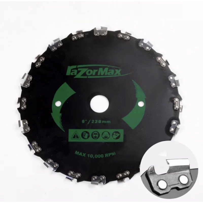 Disco Para Roçadeira Com Dentes De Corrente Motosserra Ótima Qualidade Corta Tudo — imagem 2 de 2