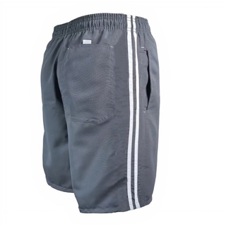 Kit 2 Bermudas Masculinas Plus Size 3 Bolsos Velcro e Elástico