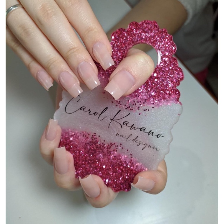 PLAQUINHA EXPOSITOR DE UNHAS E PLAQUINHA DE MAKEUP PERSONALIZADA de resina  | Shopee Brasil