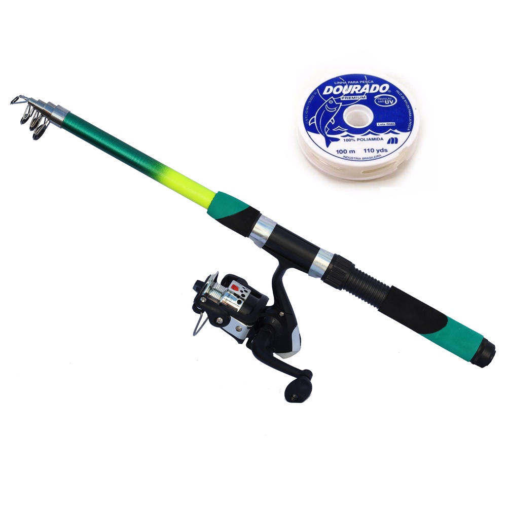 Kit de Pesca Vara e Molinete Barato Promoção