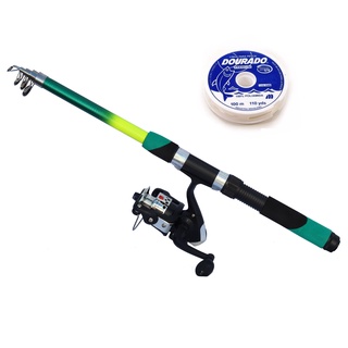 Kit de Pesca Vara e Molinete Barato Promoção