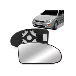 Lente Retrovisor Focus 05 06 07 08 Com Base